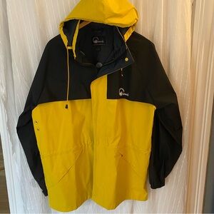 Chinook Jacket Mens L Yellow Hooded Vented Waterproof Offshore Marine Rain Coat